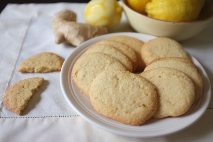 recette sans gluten de biscuit au citron et gingembre