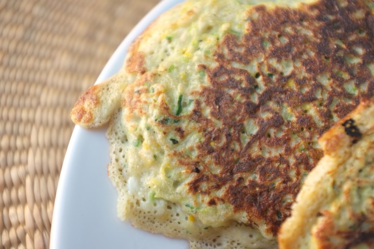 recette sans gluten de petite crêpe à la courgette