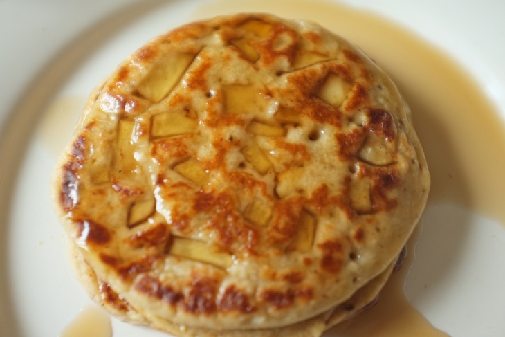 recette sans gluten de pancake à la pomme