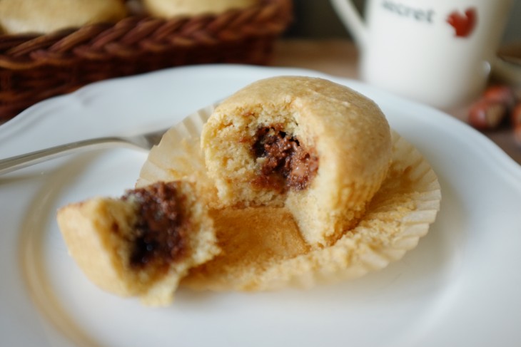 recette sans gluten de muffins à la pâte à tartiner « noisette »