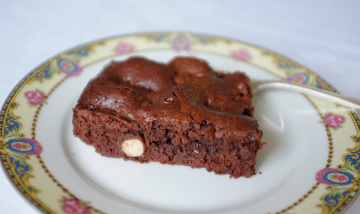 recette sans gluten de brownie chocolat aux noisettes
