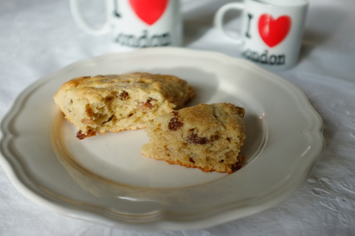 recette sans gluten de scones aux raisins secs