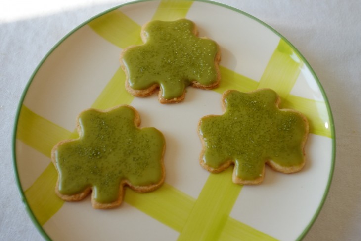recette sans gluten de biscuit trèfle Irlandais pour la St Patrick