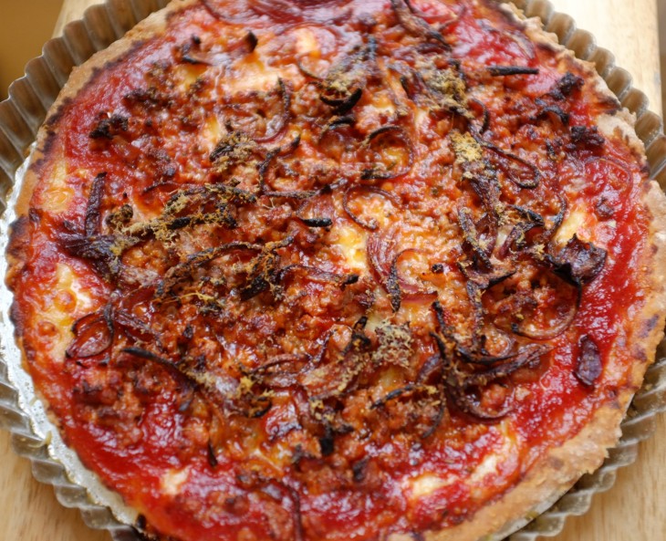 recette sans gluten de pizza de Chicago