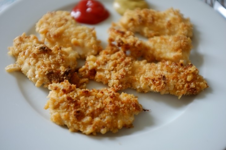recette sans gluten de nuggets de poulet au riz soufflé