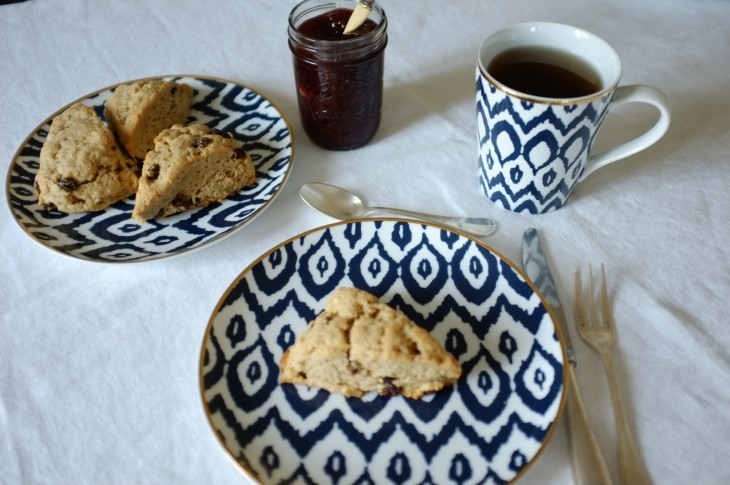 recette sans gluten de scones raisins et cannelle