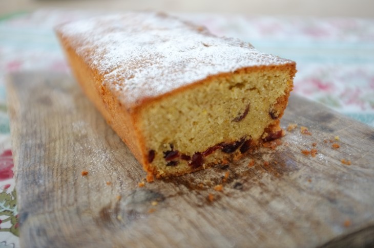 recette sans gluten de cake orange et cranberry