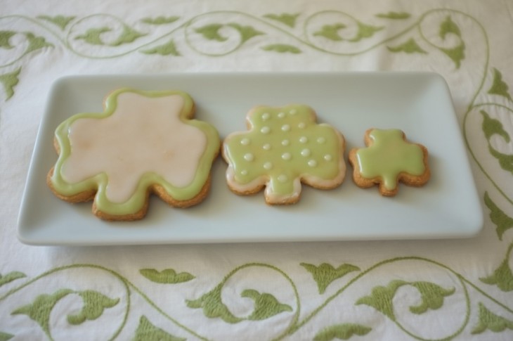 recette sans gluten de cookie Saint Patrick 2015