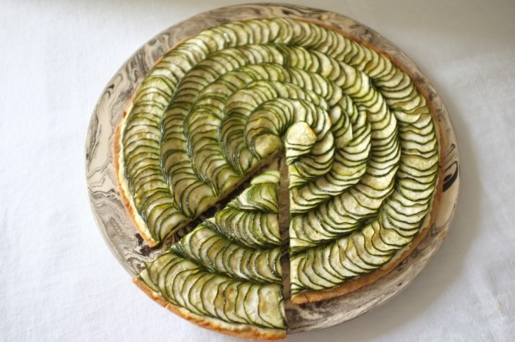 recette sans gluten de tarte courgette et chèvre frais