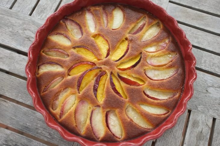 Recette sans gluten de gâteau amande et brugnon