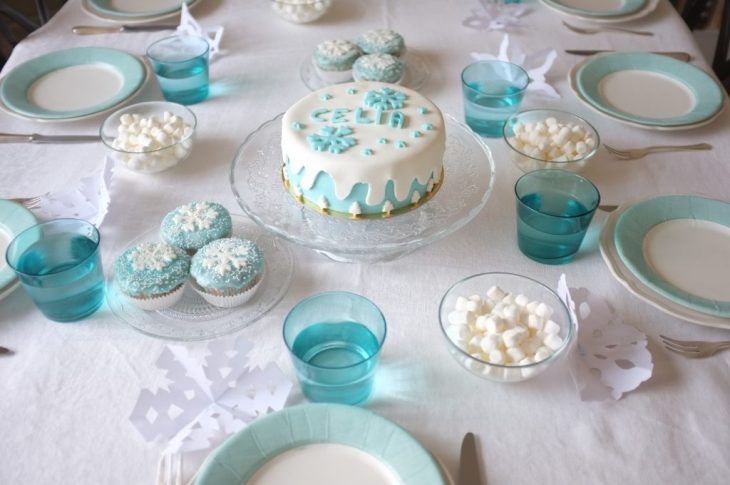 Gâteau sans gluten d’anniversaire Reine des Neiges