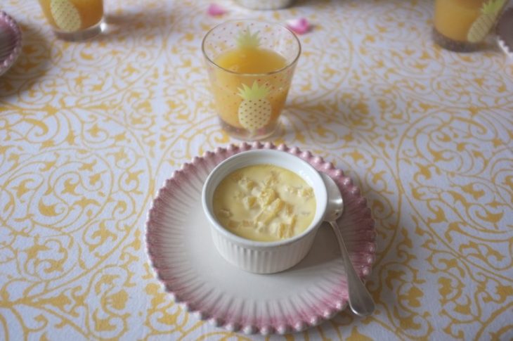 Recette sans gluten d’entremet à l’ananas pour la Banque Alimentaire