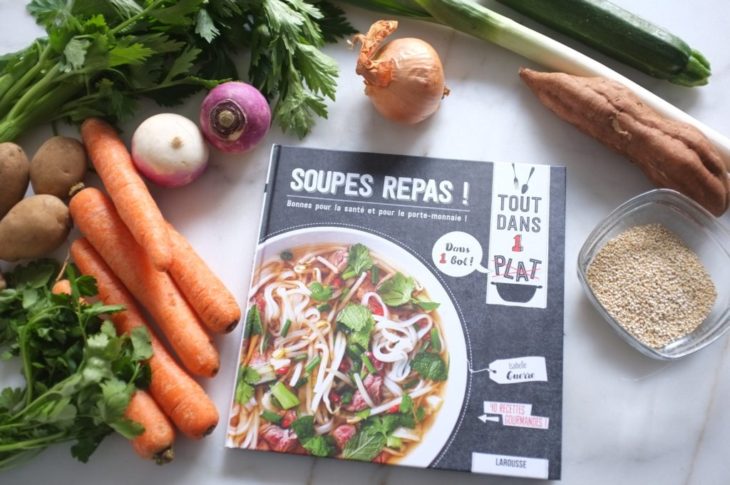 Le livre « Soupes repas » est ma bible cet hiver.